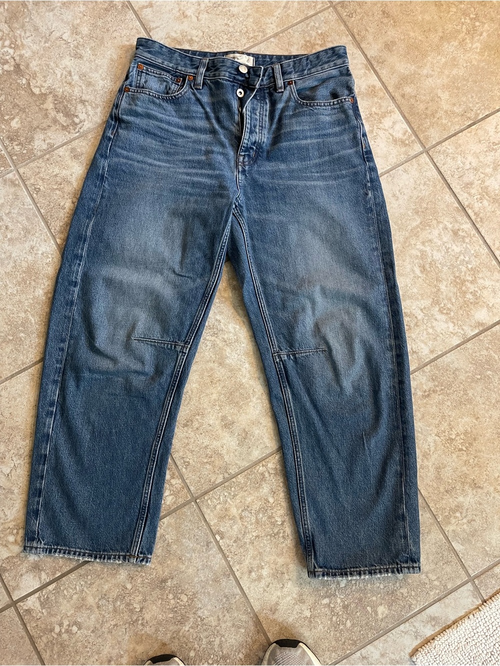 Madewell Women's Darted Barrel in Washed Blue